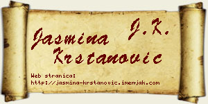 Jasmina Krstanović vizit kartica